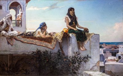 Atardecer en las terrazas (Marruecos) de Jean Joseph Benjamin Constant