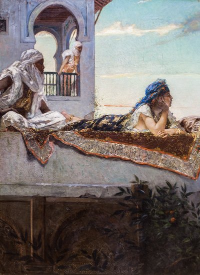 Atardecer en las terrazas (Marruecos) de Jean Joseph Benjamin Constant