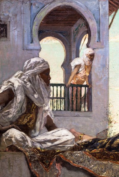 Atardecer en las terrazas (Marruecos) de Jean Joseph Benjamin Constant