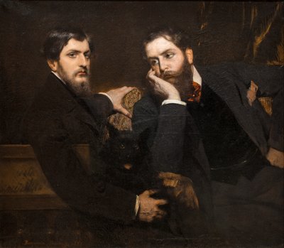 Retrato de mis dos hijos de Jean Joseph Benjamin Constant