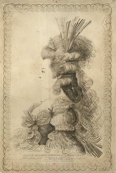Retrato de María Antonieta 1755-1793, Archiduquesa de Austria y Reina..., 1787 de Jean Joseph Bernard