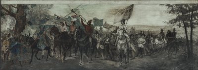 Boceto para la decoración de la galería de la Cour d