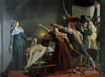 El asesinato de Marat, 1886 de Jean Joseph Weerts