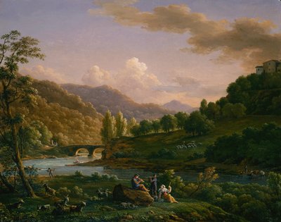 Una escena pastoral de Jean Joseph Xavier Bidauld