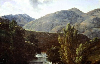 La cascada final de la Isla de Sora, vista desde Louin de Jean Joseph Xavier Bidauld