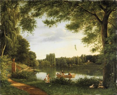 Vista del lago de Ermenonville de Jean Joseph Xavier Bidauld
