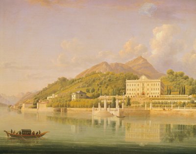 Villa Carlotta en Tremezzo, Lago de Como, por Jean-Joseph-Xavier Bidauld (1758-1846), Italia de Jean Joseph Xavier Bidauld