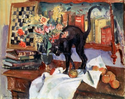 Naturaleza Muerta con un Gato, 1912 de Jean Joveneau