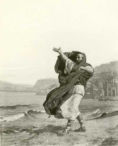 Demóstenes practicando oratoria de Jean Jules Antoine Lecomte du Nouy
