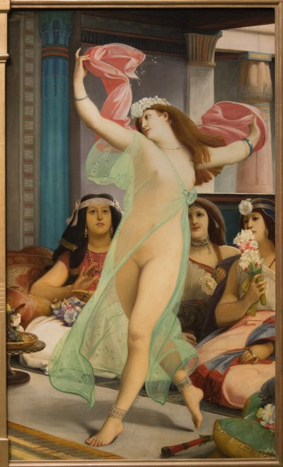 Bailarina oriental en un harén de Jean Jules Antoine Lecomte du Nouy