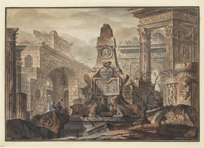 Una fantasía arquitectónica de Jean Laurent Legeay