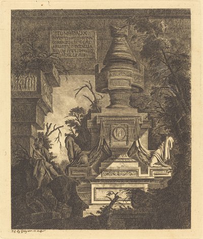 Frontispicio para "Vistas de Tumbas" de Jean Laurent Legeay