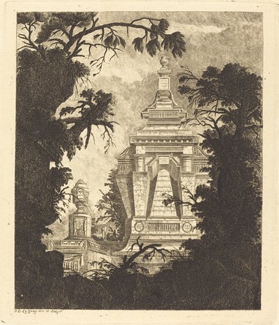 Tumba con urna funeraria de Jean Laurent Legeay