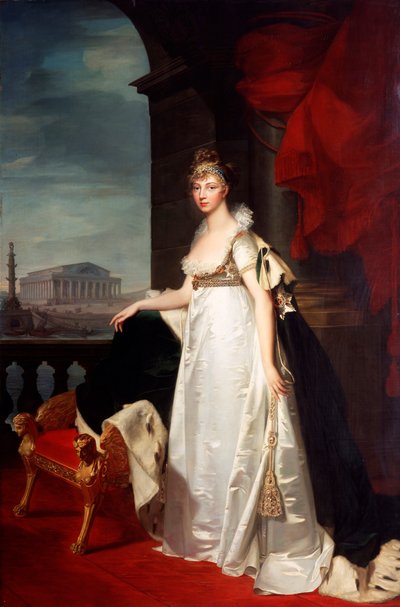 Retrato de la emperatriz Isabel Alexeievna de Jean Laurent Monnier