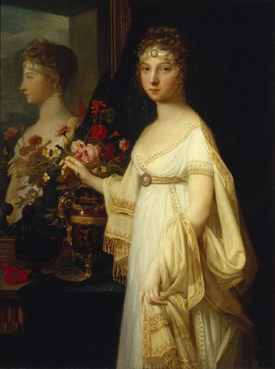 Retrato de la emperatriz Isabel Alexeievna, princesa Luisa de Baden de Jean Laurent Monnier
