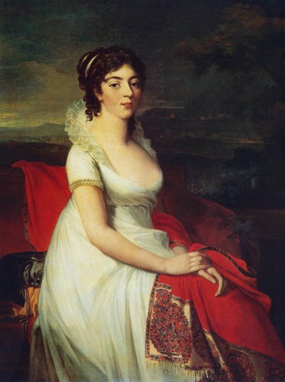 Retrato de la princesa Yelizaveta Shakhovskaya de Jean Laurent Mosnier