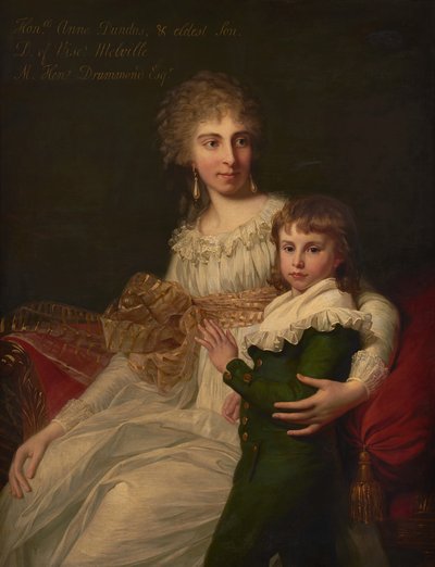 Retrato de la Hon. Sra. Henry Drummond con su hijo, Henry de Jean Laurent Mosnier