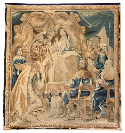 Tapiz de Bruselas de un conjunto de seis, c.1650 (lana y seda) de Jean Le and Eggermans Daniel II Clerc