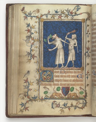 El Libro de Oraciones de Bonne de Luxemburgo, Duquesa de Normandía f.83v, antes de 1349 de Jean Le and workshop Noir