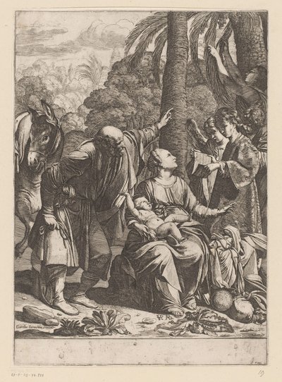 Descanso en el vuelo a Egipto de Jean Leclerc