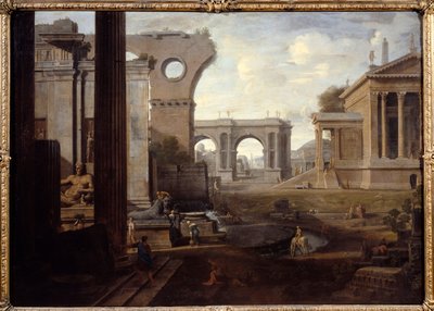 Ruinas antiguas. Pintura de Jean Lemaire (1598-1659) de Jean Lemaire