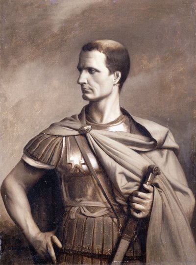 Retrato de Julio César, medio cuerpo de Jean Leon Gerome