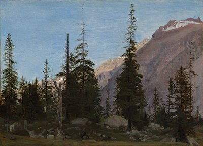 Alpine Landscape:  The Handegg, Switzerland de Jean Leon Gerome