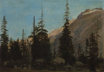 Paisaje alpino: El Handegg, Suiza de Jean Leon Gerome