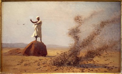 Árabe asustando a las alondras de Jean Leon Gerome