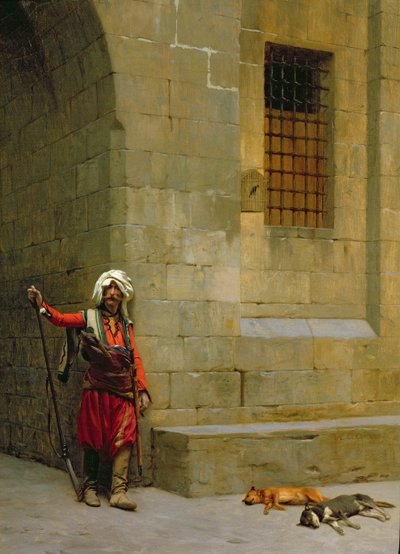 Arnaut y perros de Jean Leon Gerome
