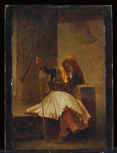 Arnaute bebiendo, 1896 de Jean Leon Gerome