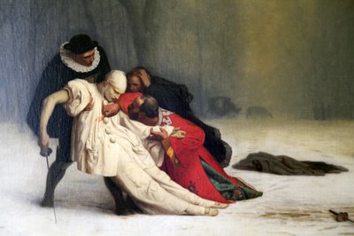 Duelo después de un baile de máscaras, 1857 de Jean Leon Gerome