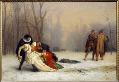 Duelo después de un baile de máscaras de Jean Leon Gerome