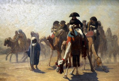 General Bonaparte con su estado mayor en Egipto, 1863 de Jean Leon Gerome