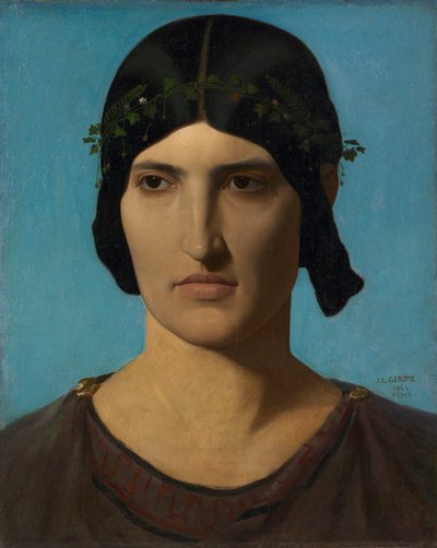 Head of an Italian Woman de Jean Leon Gerome