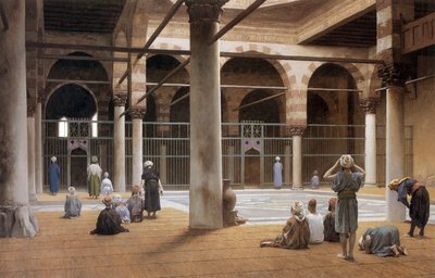 Interieur de mosquee en 1870 par Jean Leon Gerome memorial art gallery of the university of Rochester de Jean Leon Gerome