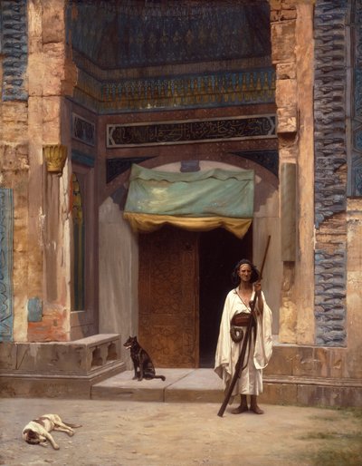 Portal de la Mezquita Verde (óleo sobre lienzo) de Jean Leon Gerome