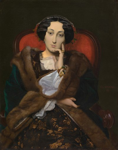 Retrato de una mujer, 1851 de Jean Leon Gerome