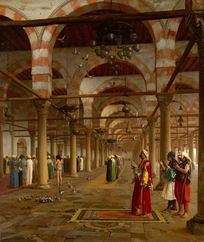 Oración en la mezquita, 1871 de Jean Leon Gerome
