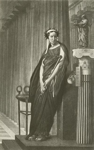 Raquel como la Musa de la Tragedia Griega de Jean Leon Gerome