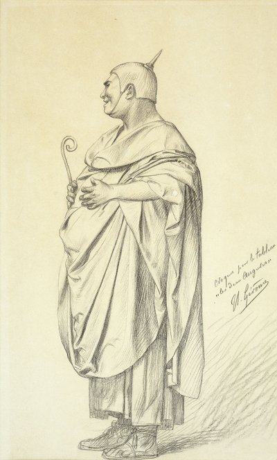 Estudio para los dos augures de Jean Leon Gerome
