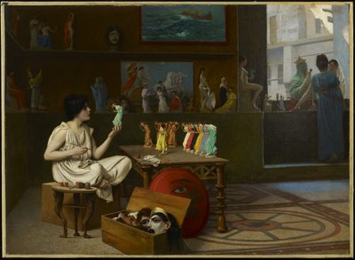 El Pintor de Cerámica Antigua: Sculpturae vitam insufflat pictura de Jean Leon Gerome