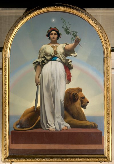La República de Gerome Jean Leon (1824 - 1904) (alegoría - 1848); Mairie des Lilas de Jean Leon Gerome