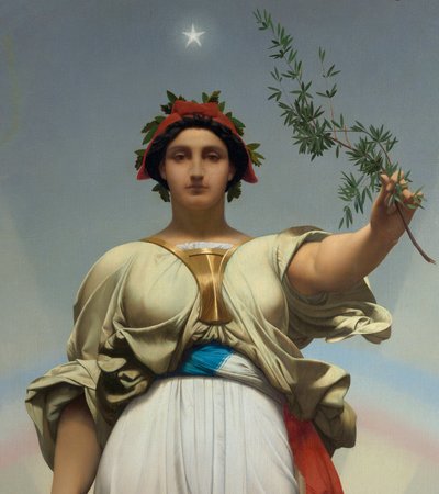 La República por Gerome Jean Leon (1824 - 1904) (alegoría - 1848); Mairie des Lilas de Jean Leon Gerome