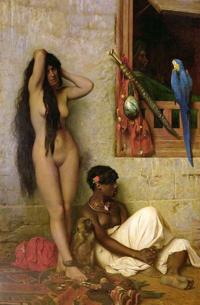 El esclavo en venta, 1873 de Jean Leon Gerome