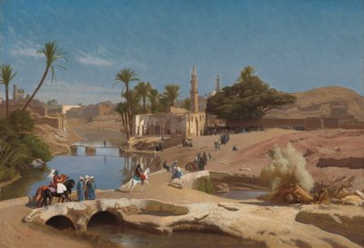 Vista de Medinet El-Fayoum, c. 1868-1870 de Jean Leon Gerome