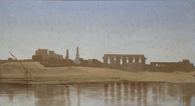 Vista del Nilo en Luxor, 1857 de Jean Leon Gerome