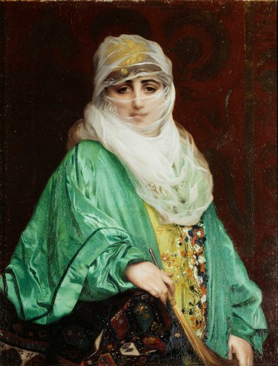 Mujer de Constantinopla, de pie, c.1876 de Jean Leon Gerome