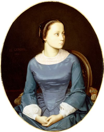 Joven mujer en azul de Jean Leon Gerome