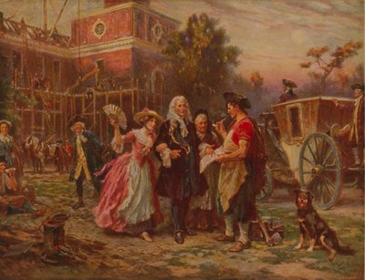 Construyendo la cuna de la libertad, c.1930 de Jean Leon Gerome Ferris